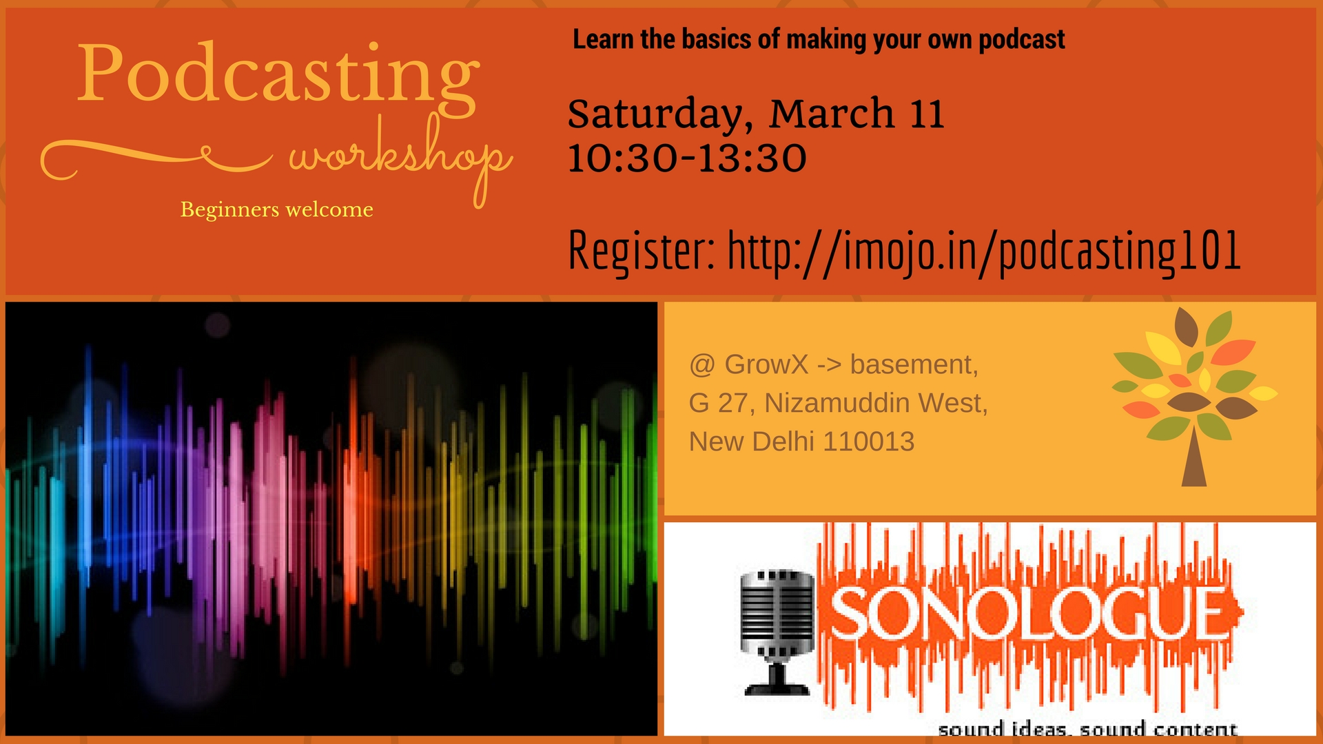 Podcasting 101: Delhi workshop on March 11, 2017