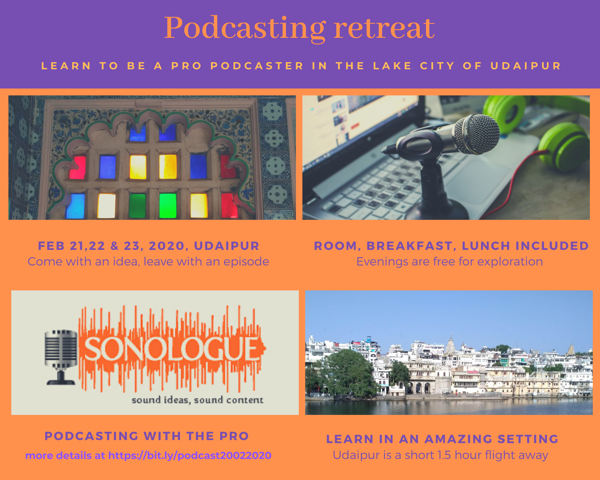 Podcasting Retreat with Sonologue in Udaipur